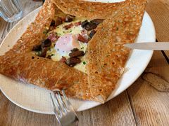 鸡蛋蘑菇熏肉荞麦可丽饼-RAC BAR(安福路店)