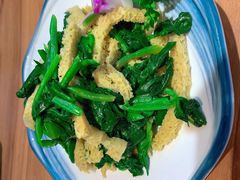 菠菜拌面筋-品回味清真西北楼(宁波首店)