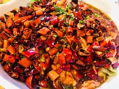 麻辣猪脑-丁记盐蘸牛肉·新杭菜(河东路店)