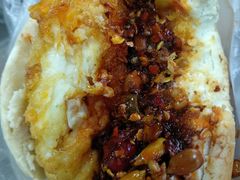 蛋黄肉夹馍-清真马乐贝腊牛肉蛋黄菜夹馍(马蓉洒金桥店)
