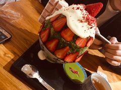 草莓抹茶冰-WONDER ICE 萬得冰田(建設路总店)