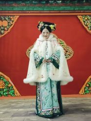 -后宫·古装汉服京剧儿童亲子全家福摄影