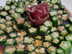 黑椒牛肉拼秋葵-将相和·海鲜蒸饺大连菜