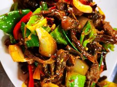 野蘑菇炒肉-蘑菇拌面•正宗新疆菜