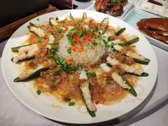 鲜虾酿秋葵-京味斋·北京烤鸭(北京南站洋桥店)