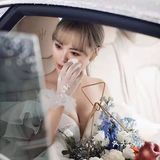 夜光婚纱在暗场婚礼真的绝绝子  