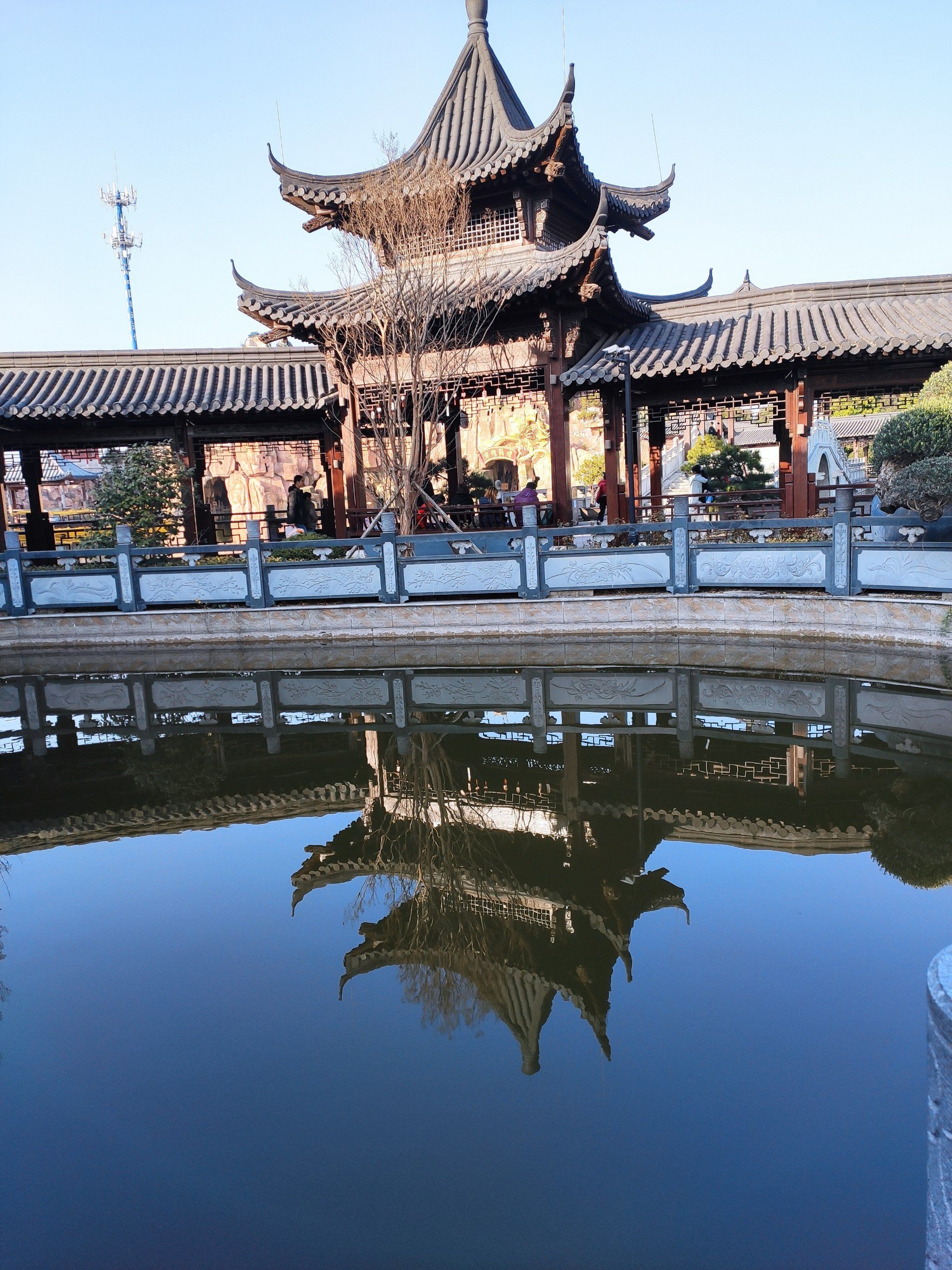 古色古香的徽派建筑.