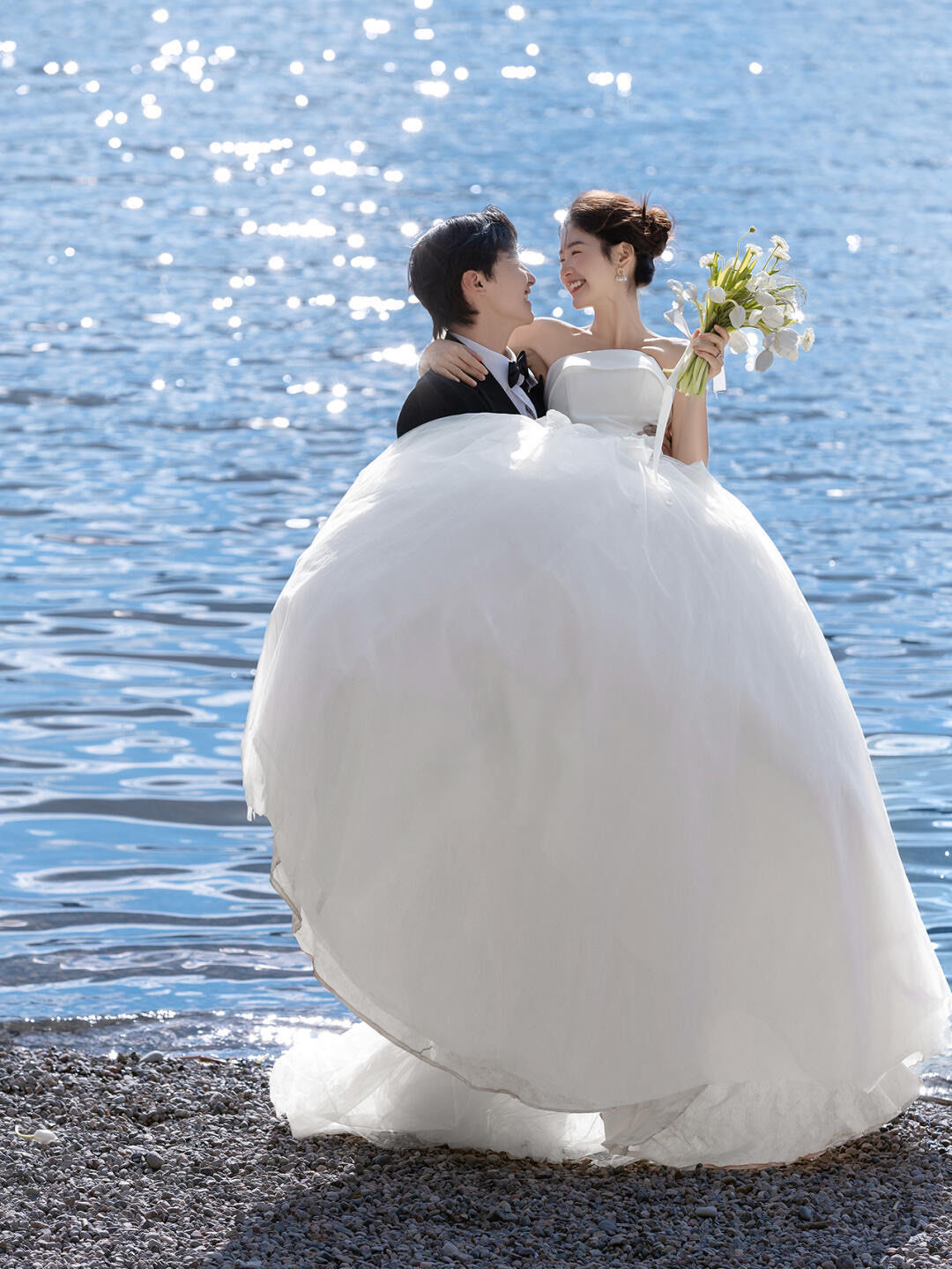 在深圳拍的绝美海边婚纱照