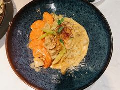 芝士蘑菇鲜虾意大利面-BE BRIGHT KITCHEN(正佳广场店)