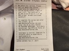 账单-RED LOBSTER(中城西店)