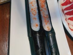 手工蟹籽墨鱼滑-快乐小羊火锅(河西王府井店)
