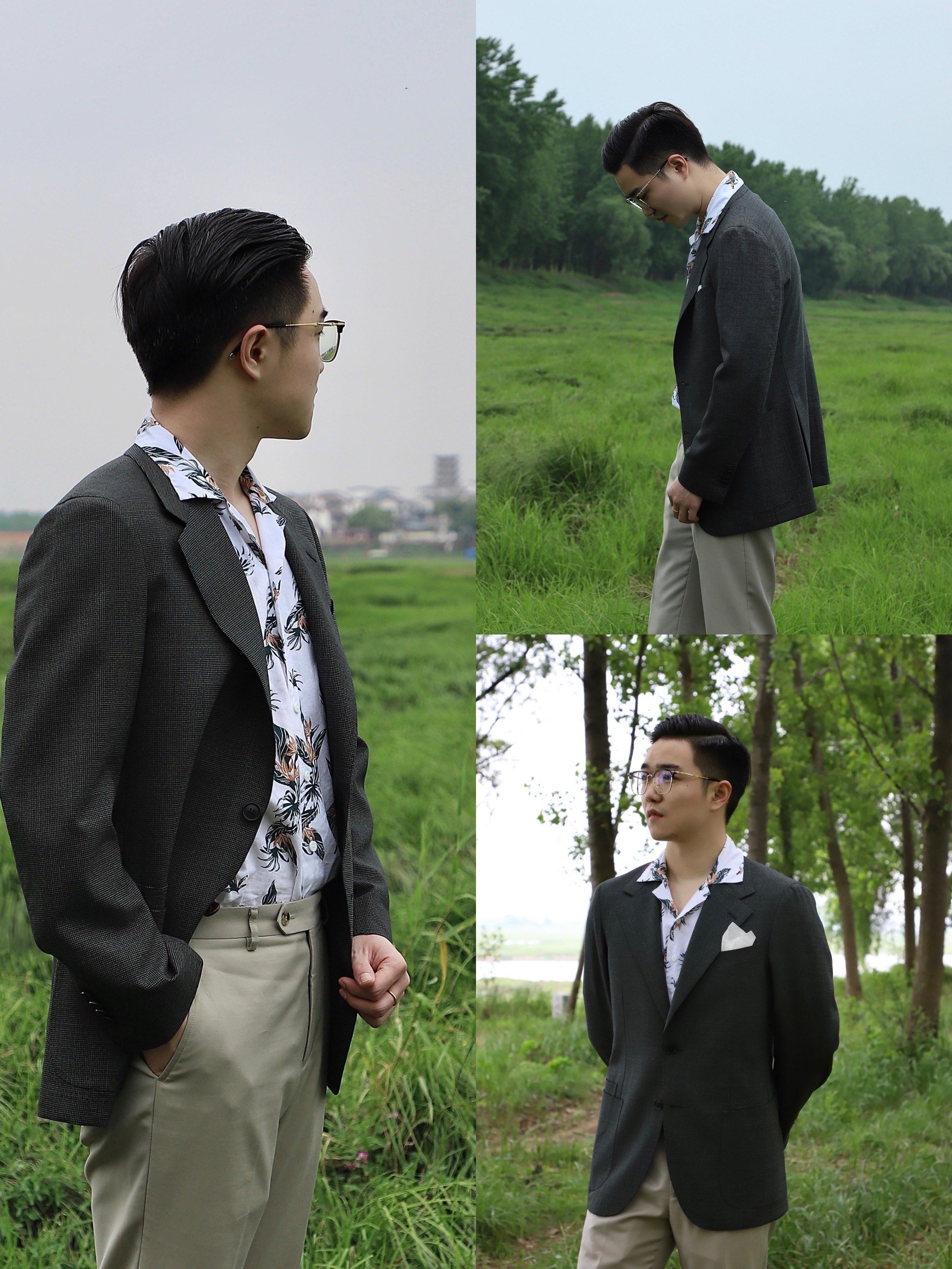 让人眼前一亮的绿色西服