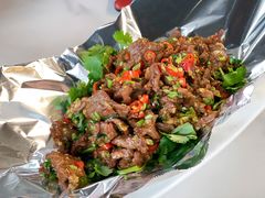 锡纸香菜黄牛肉-渔语鱼新川菜Bistro(万象天地店)
