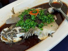 干贝酱椒蒸笋壳鱼-百盛·鼎膳(中海财富中心)