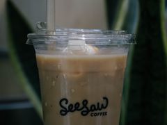 柴柴焦糖燕麦拿铁-Seesaw Coffee(上海太阳宫K46店)