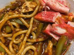 酱香鸡肉芹菜蟹柳炒米粉-椒顽新疆炒米粉(湖大店)