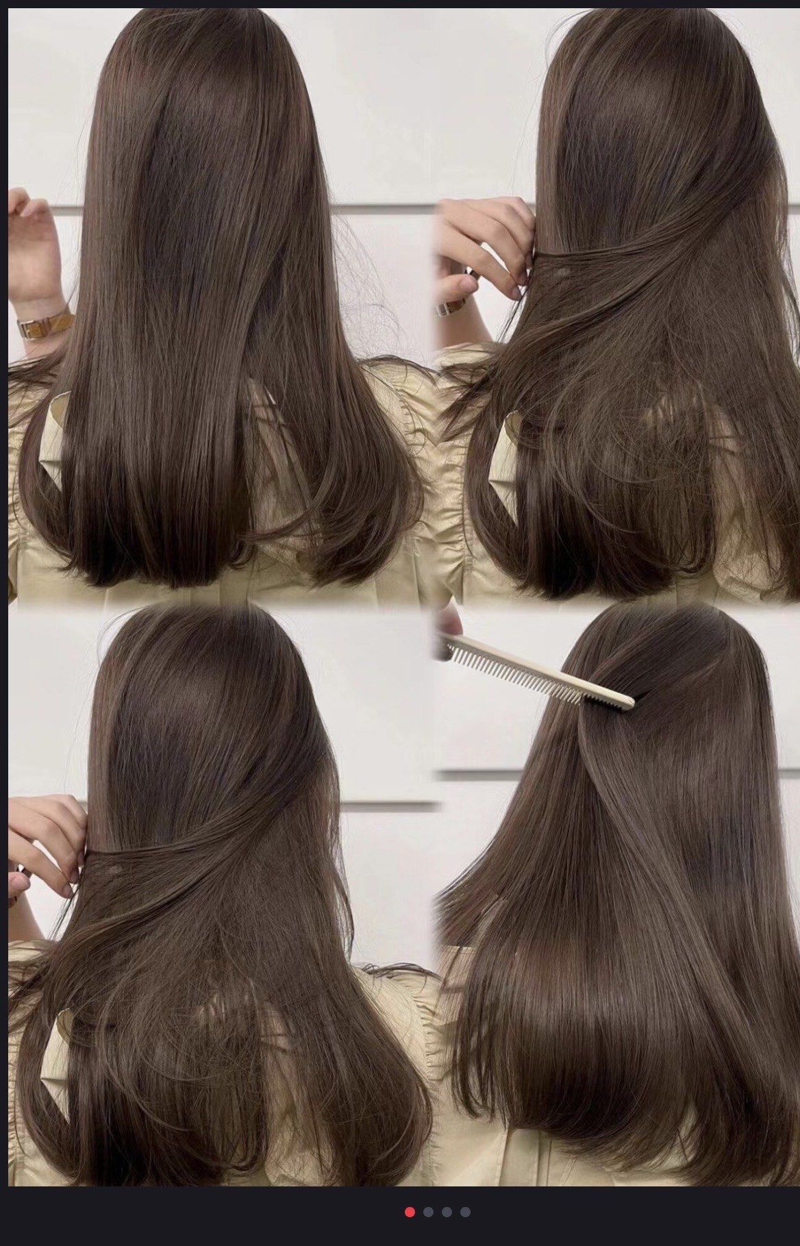 美发官方账号巧克力色是一种浓郁而温暖的发色,能够凸显出肤色的白皙