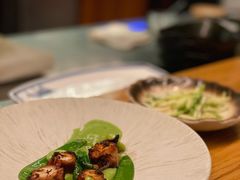 煎烤鱿鱼足佐蚕豆泥-渡鲑亭(东二环泰禾广场店)