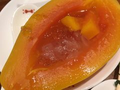椰汁木瓜炖雪蛤-上海人家花樣年华(中山公园店)