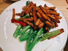 鲍菇菜心炒牛柳-粤仔湾砂锅粥(阳光店)