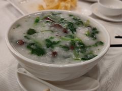 生菜肉片鱼片粥-番禺宾馆丽苑厅