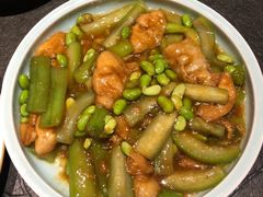 青豆丝瓜烧面筋-北平盛世·新京菜·北京烤鸭(劲松·双井店)