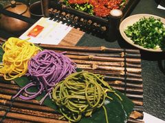 三色手工鸡蛋面-盡膳口福跷脚牛肉火锅(合生汇购物中心店)