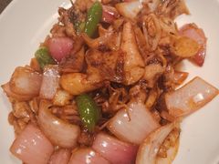 辣炒笔管-五谷丰登农家院·地道胶东菜·海鲜烧烤(威海店)