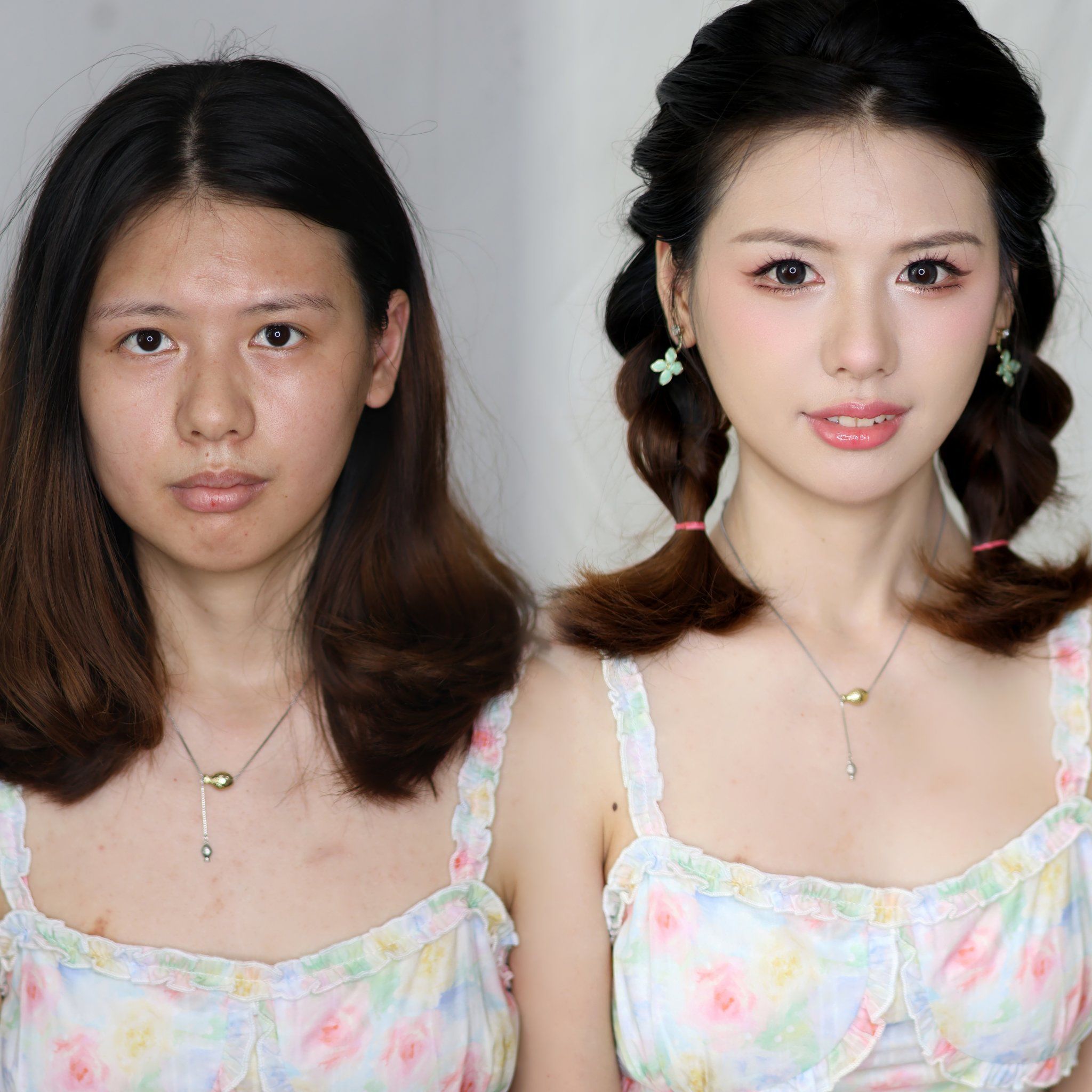 化妆前后大不同✨