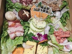 -山野的朋友露营炭火烤肉