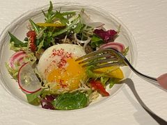 温泉蛋沙拉-Oyster Talks 四度蚝法餐厅