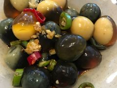 松花鹌鹑蛋-金豆角砂锅焖面(安贞店)