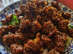 孜然羊肉-北大地皖峰饭馆