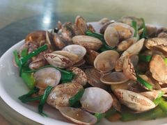 姜葱炒花甲-七鲜渔港美食餐厅(巽寮湾海景店)