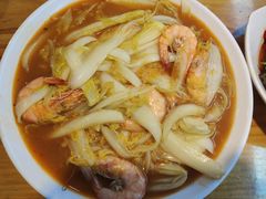 大虾扒白菜-阿里巴巴海鲜烧烤家常菜(黄岛店)