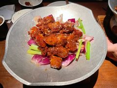 蒜香蜜汁排骨-绿茶餐厅(乐峰广场店)