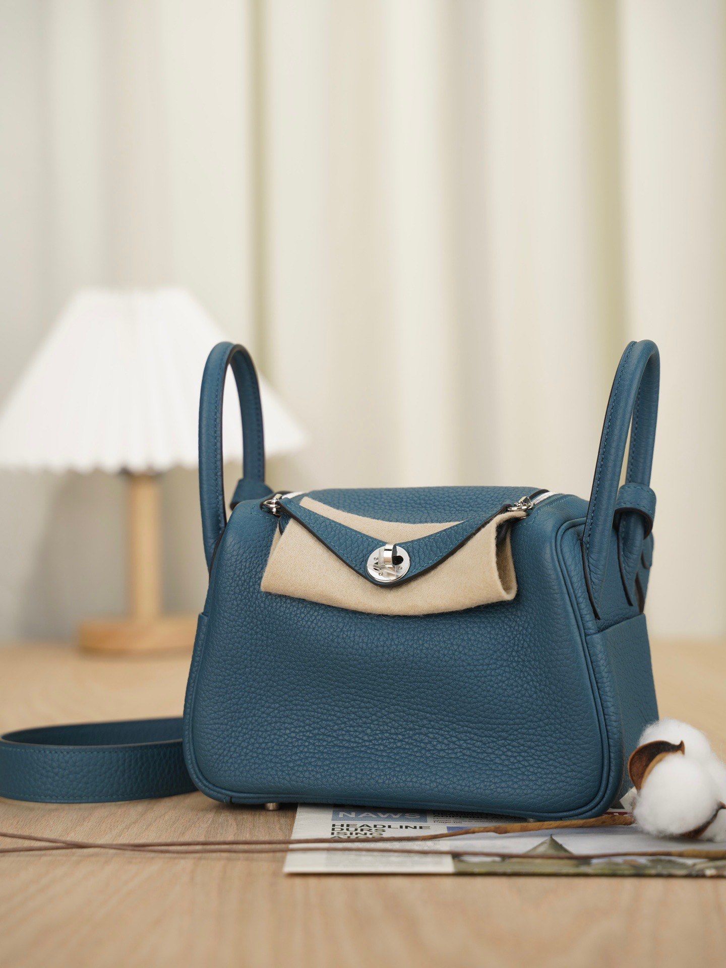 hermes爱马仕 lindy mini 19 银扣 y刻 手提单肩斜挎包 博斯普鲁斯