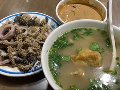 豆泡汤-老爆肚满五香烧牛羊肉