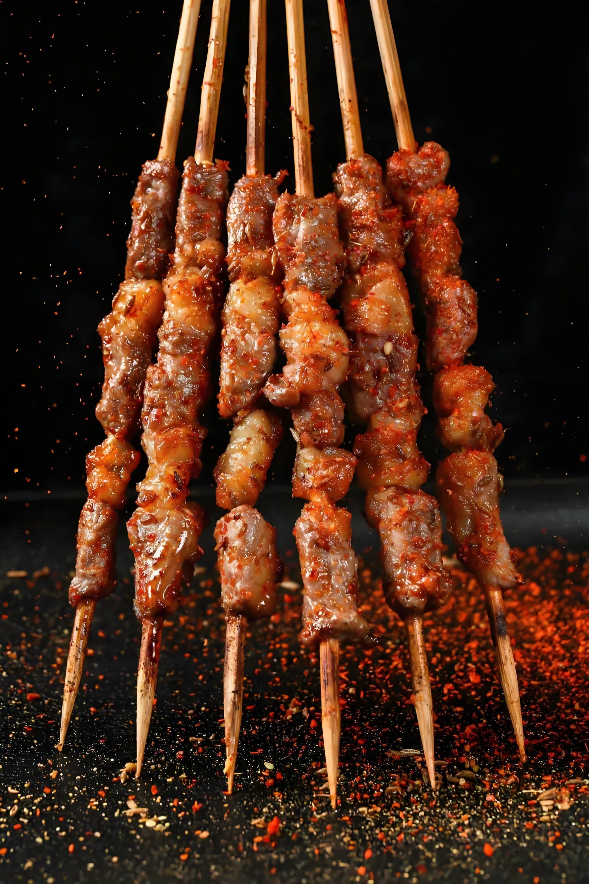 烤肉串的诱惑味道