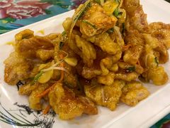 特色锅包肉-闯关东东北农家菜(崂山石老人店)