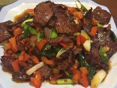大蒜辣椒炒腊牛肉-湘春酒家·1989(湘春路店)