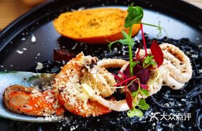 Black Ink Seafood Squid Noodles