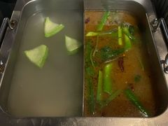 清汤沙茶双拼锅-鑫宝沙茶牛肉火锅(永泰店)