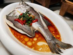 葱椒鲈鱼-绿茶餐厅(华联万柳店)