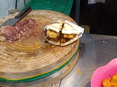 -清真马乐贝腊牛肉蛋黄菜夹馍(马蓉洒金桥店)