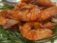 风味三葱爆大虾-湖影中餐厅·南京金茂威斯汀大酒店