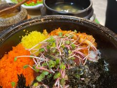 石锅鱼籽拌饭-海兰江石锅饭(水上店)