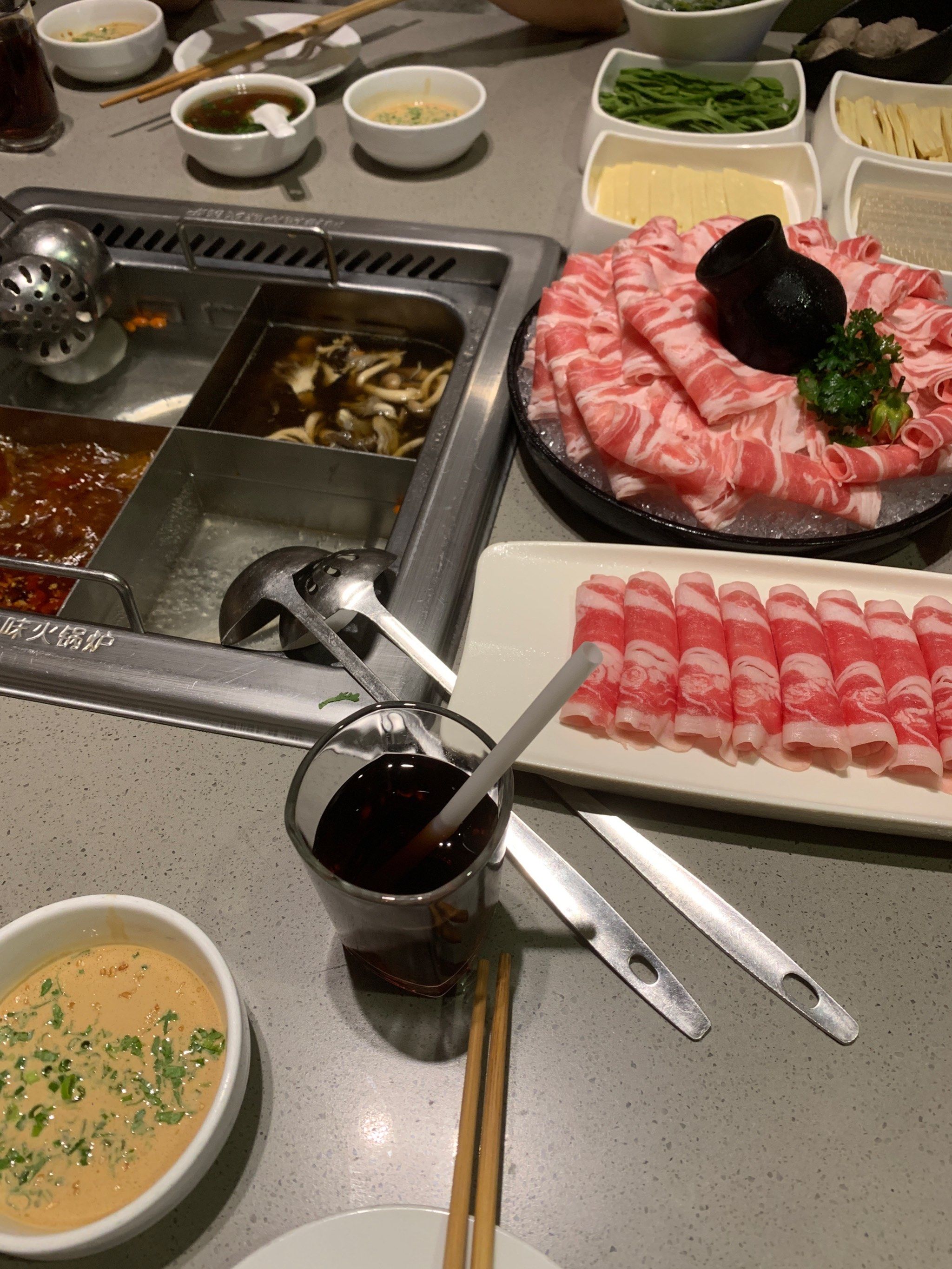 「海底捞火锅(泉舜店)」好吃😋第一次来