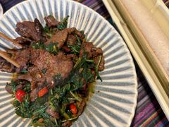 薄荷叶爆炒牛肉-呐咪傣园·云南菜(石厦店)