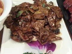 腊八蒜熘肝尖-院落创意菜